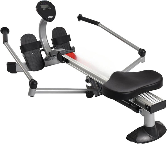 Bodytrac Glider Hydraulic Rowing Machine with Smart Workout App - Rower Workout Machine