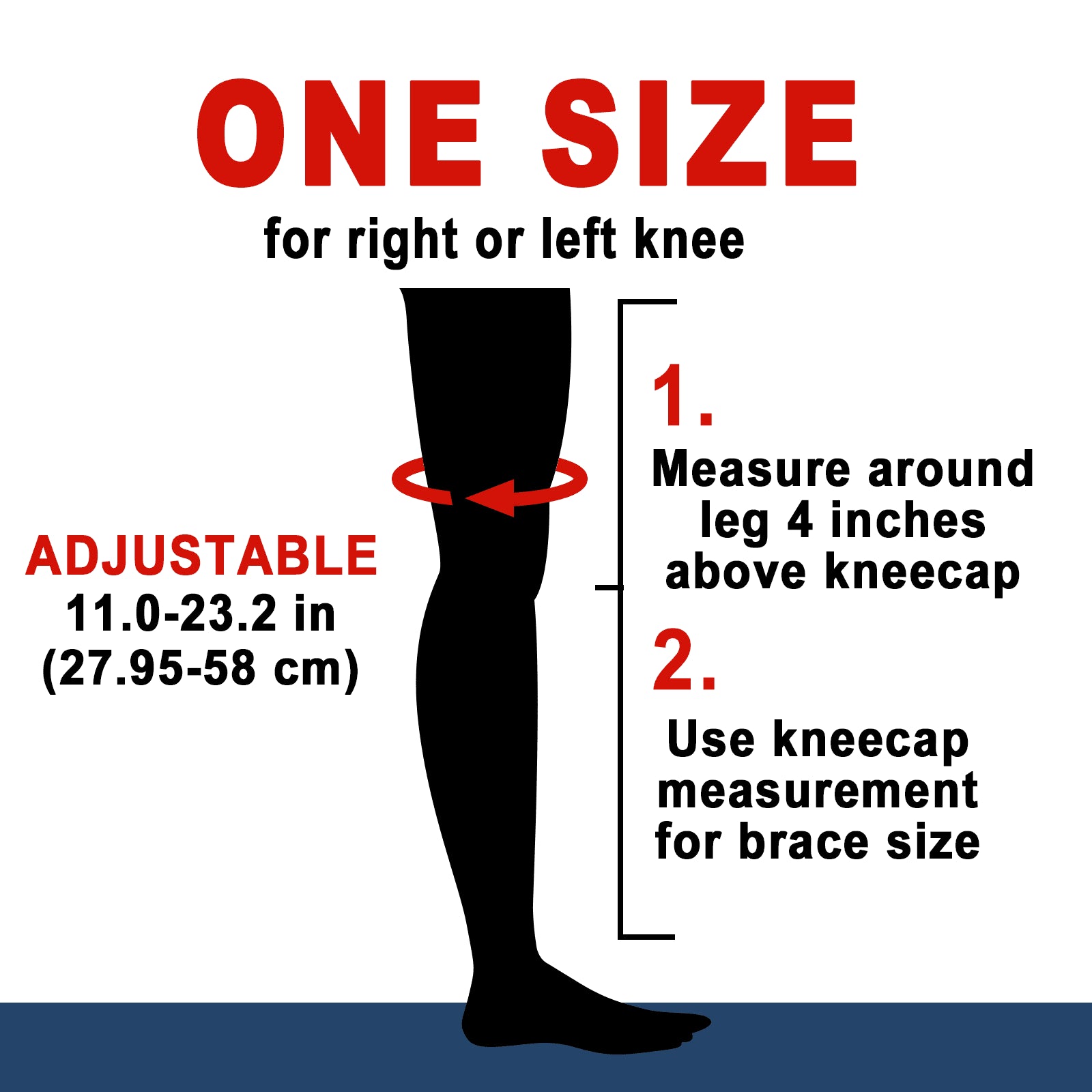 Hinged Knee Brace with Side Stabilizers Adjustable Knee Compression Sleeve Relieves Meniscus Tear,Acl,Mcl,Knee Support and Knee Pain Relief,Men & Women - Black One Size Fits Most