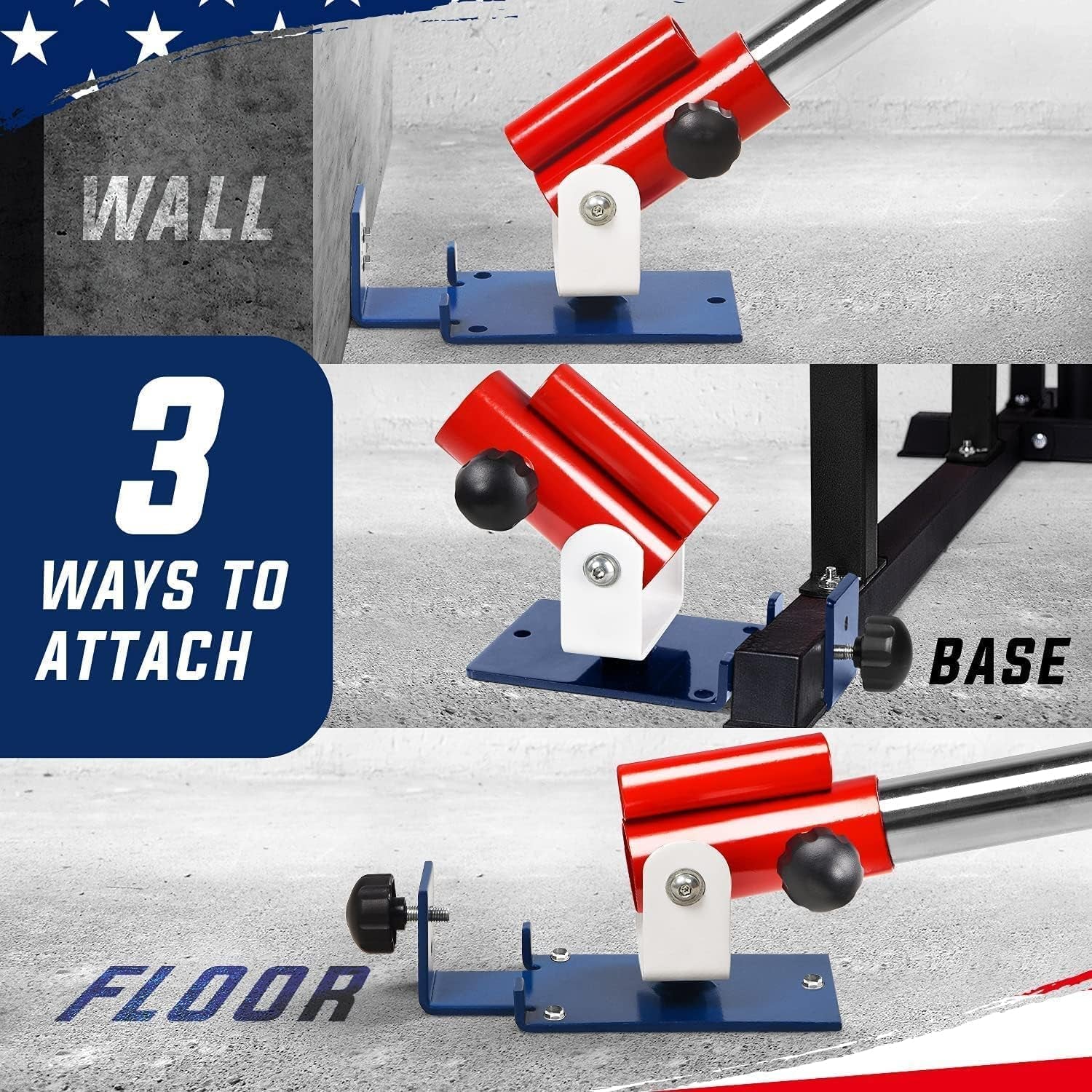 Landmine Attachment for Barbell, Adjustable T Bar Row Attachment, Heavy Duty 360-Degree Swivel - United State