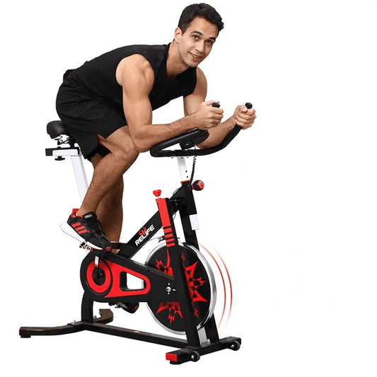 Exercise Bike Stationary Indoor Cycling Bicycle for Home Gym Fitness Capacity 330Lbs